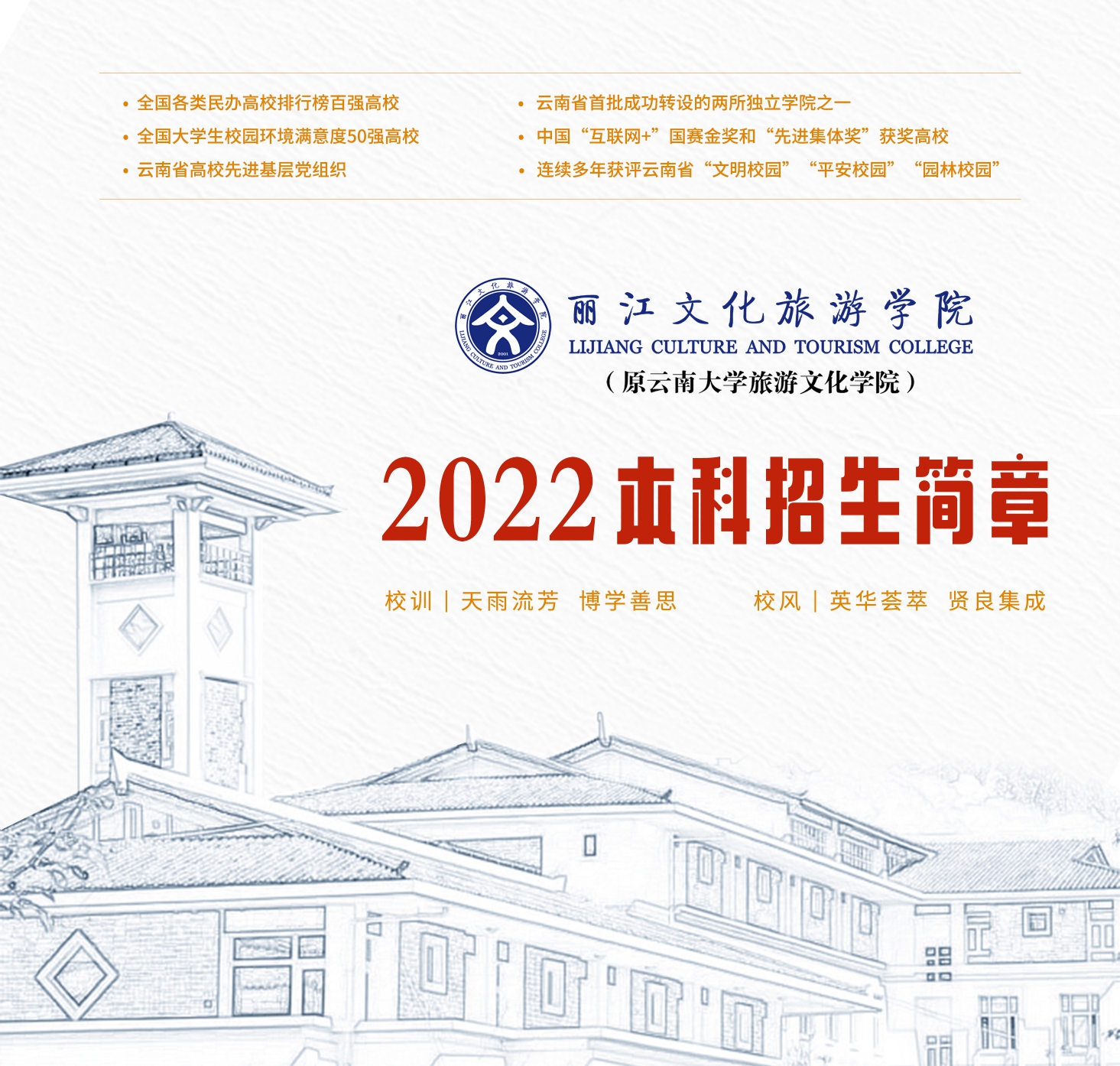 丽江文化旅游学院2022年本科招生简章_page-0001